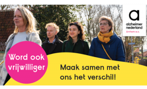 Alzheimer Arnhem zoekt bevlogen vrijwilligers